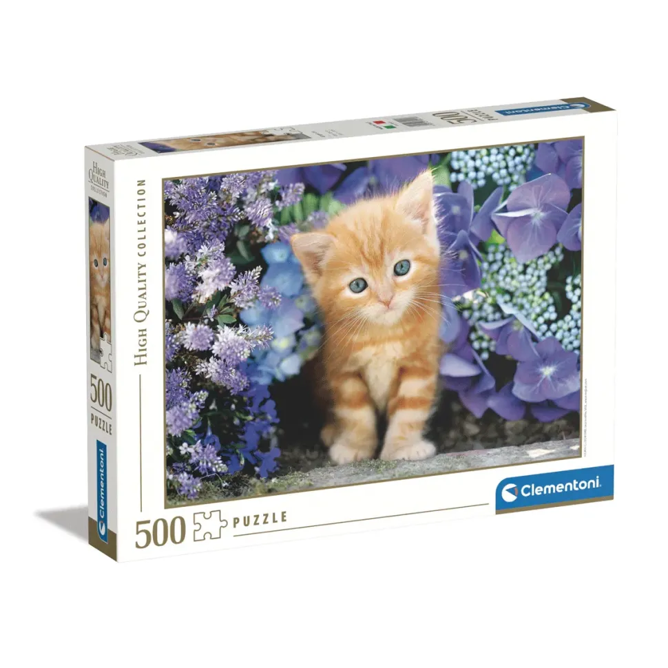 Clementoni Puzzle High Quality Collection Ginger Cat 500 Pezzi, Puzzle Adulti