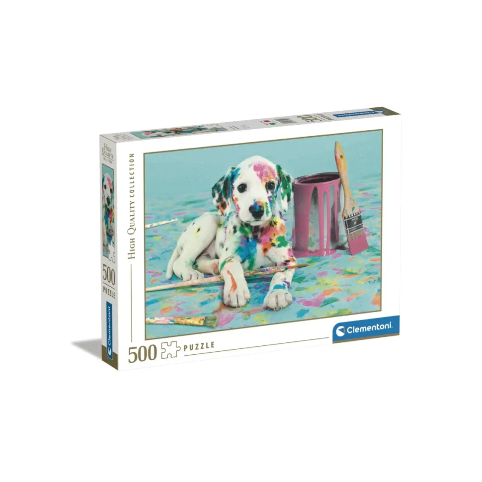 Clementoni Puzzle High Quality Collection The Funny Dalmatian 500 Pezzi, Puzzle Adulti