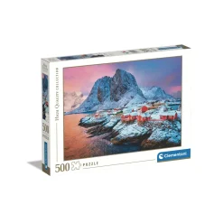 Clementoni Puzzle High Quality Collection Hamnoy Village 500 Pezzi, Puzzle Adulti