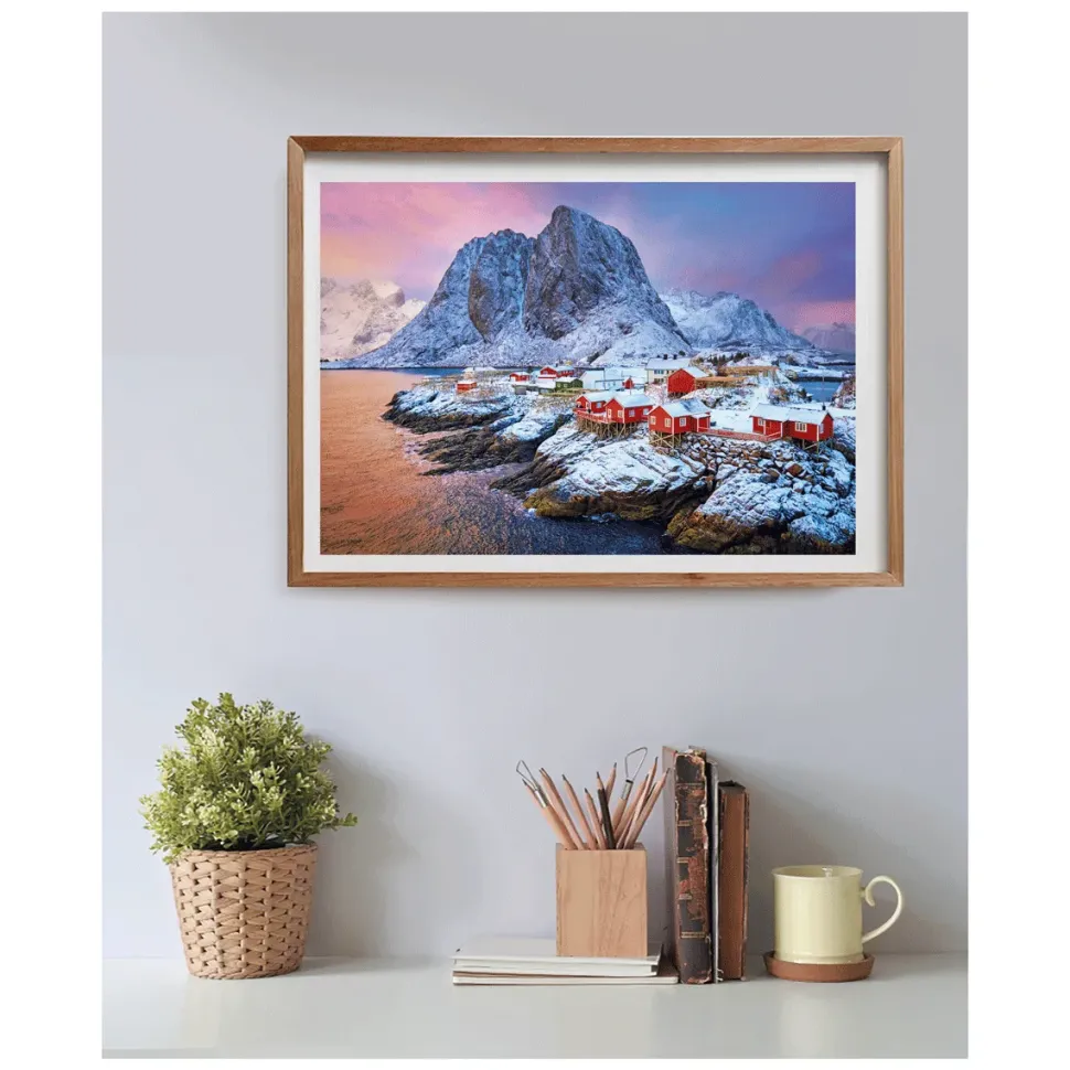 Clementoni Puzzle High Quality Collection Hamnoy Village 500 Pezzi, Puzzle Adulti