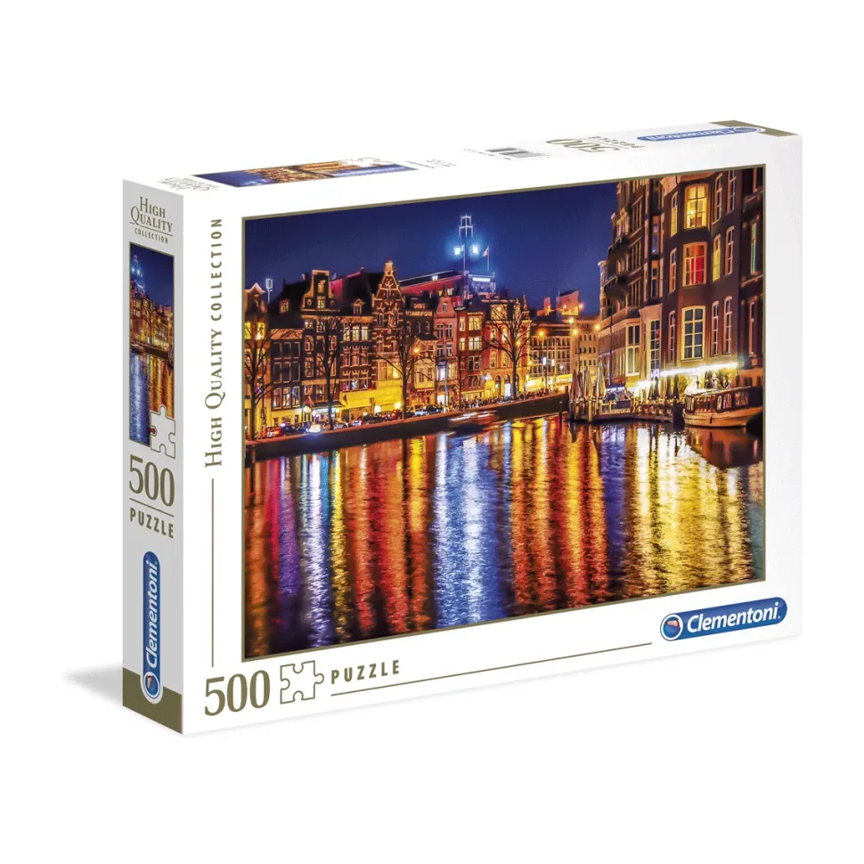 Clementoni Puzzle High Quality Collection Amsterdam 500 Pezzi, Puzzle Adulti