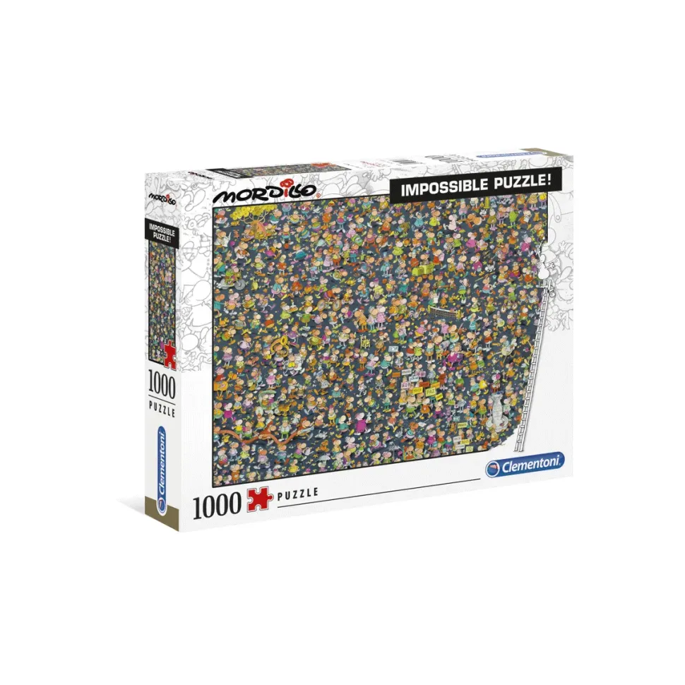 Clementoni Puzzle Impossible Mordillo 1000 Pezzi, Puzzle Adulti