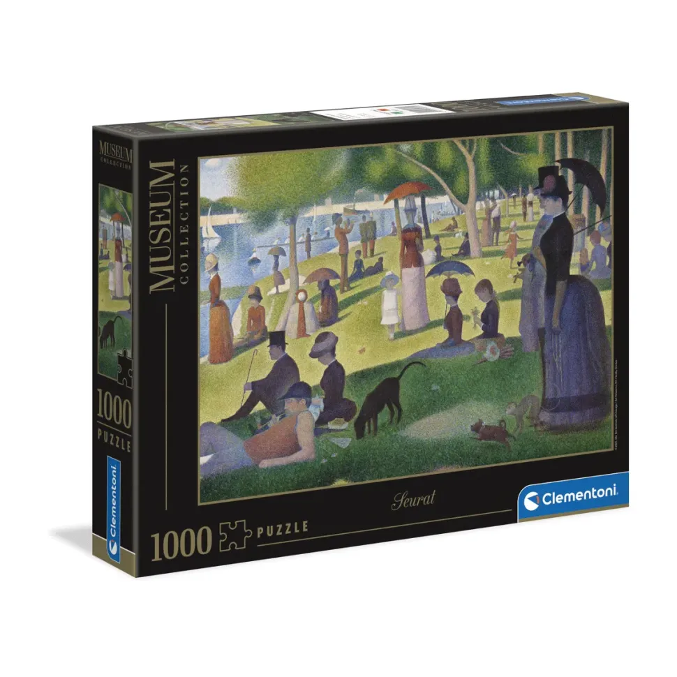 Clementoni Puzzle Museum Collection Seurat, "Sunday On La Grande Jatte" 1000 Pezzi, Puzzle Adulti