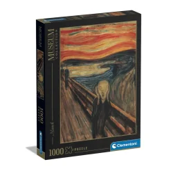 Clementoni Puzzle Museum Collection Munch, "The Scream" 1000 Pezzi, Puzzle Adulti