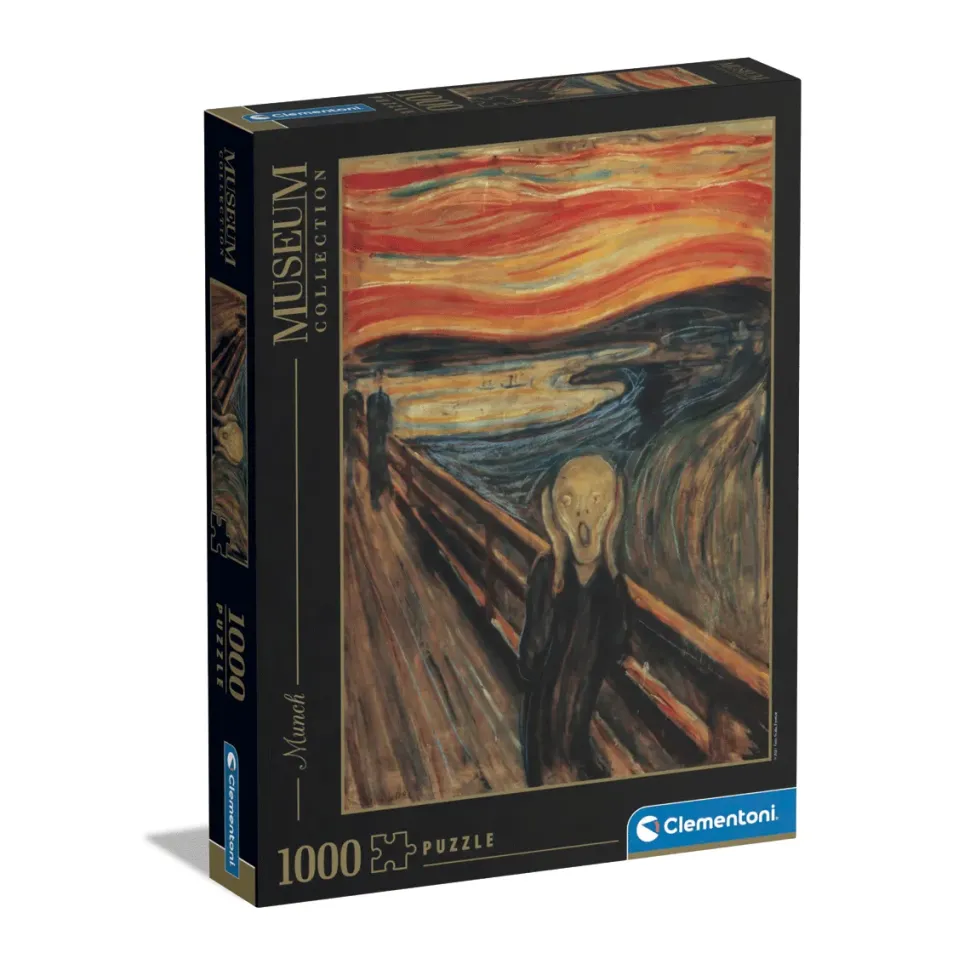 Clementoni Puzzle Museum Collection Munch, "The Scream" 1000 Pezzi, Puzzle Adulti