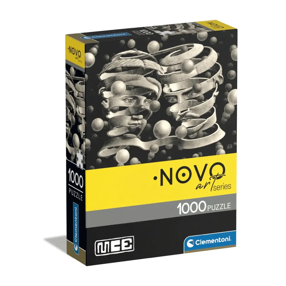 Clementoni Puzzle Novo Art Series M. C. Escher, "Bond Of Union" 1000 Pezzi, Puzzle Adulti