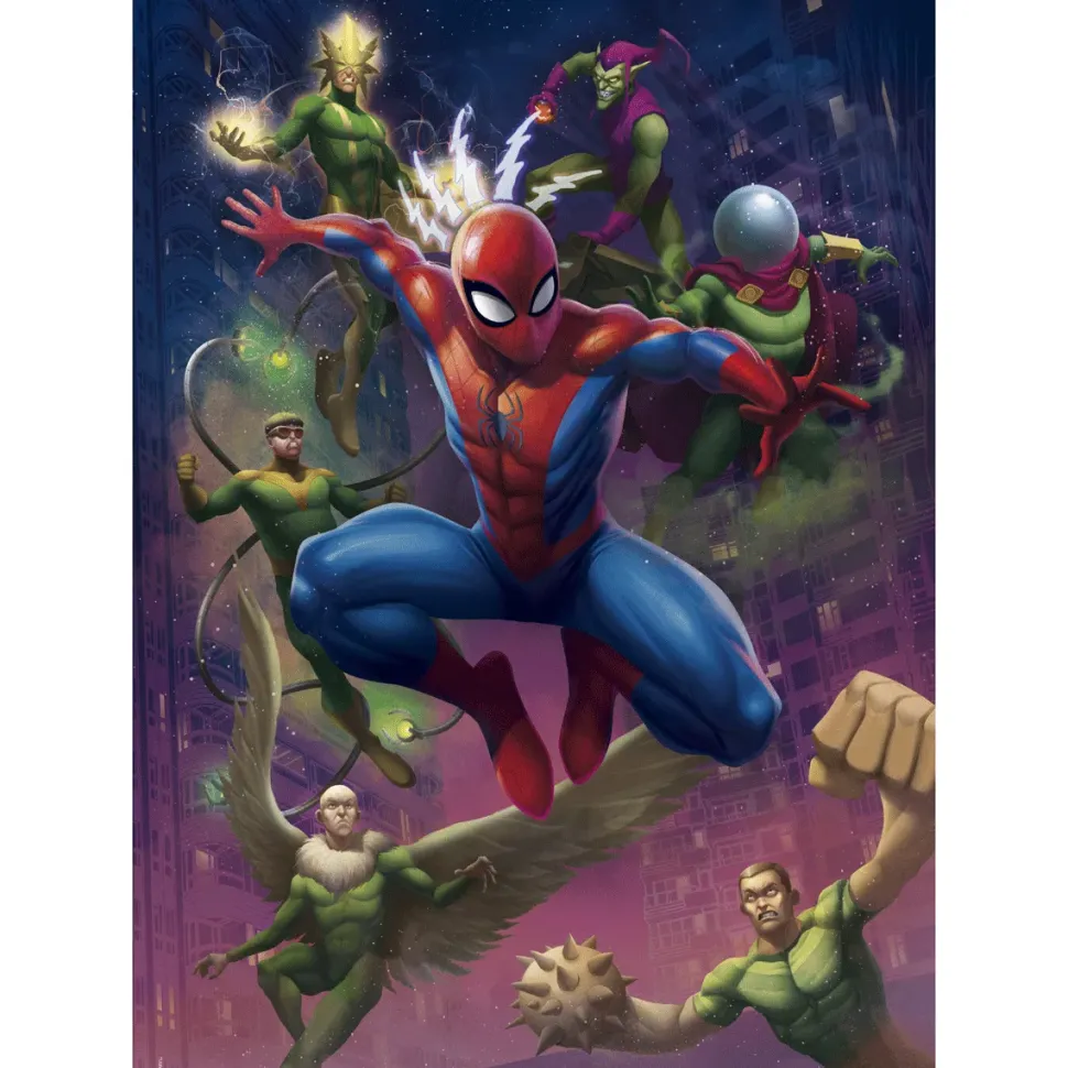 Clementoni Puzzle Spiderman Illustrated 1000 Pezzi, Puzzle Adulti