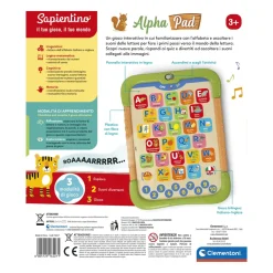 Clementoni Sapientino Alpha Pad, Alfabetiere Interattivo, 16427