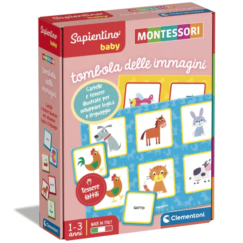 Clementoni Sapientino Baby Montessori Tombola Delle Immagini