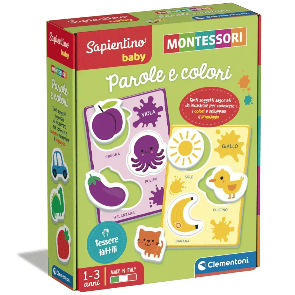 Clementoni Sapientino Baby Montessori Parole E Colori