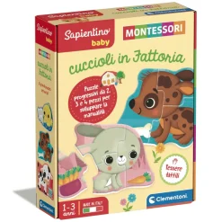 Clementoni Sapientino Baby Montessori I Cuccioli In Fattoria