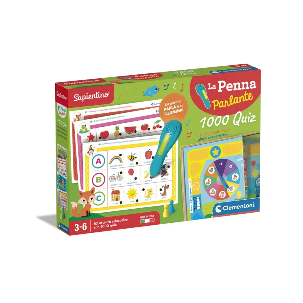 Clementoni Sapientino La Penna Parlante 1000 Quiz