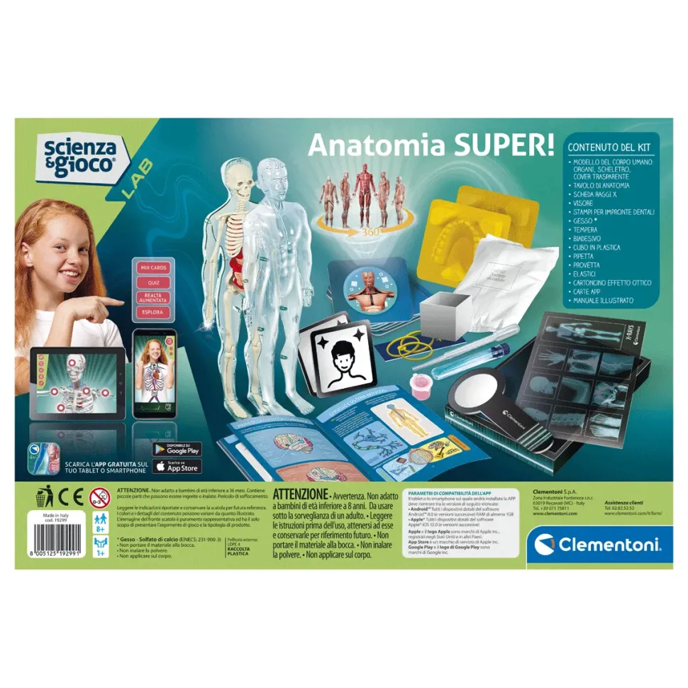 Clementoni Scienza E Gioco Lab Anatomia Super, Laboratorio Scientifico