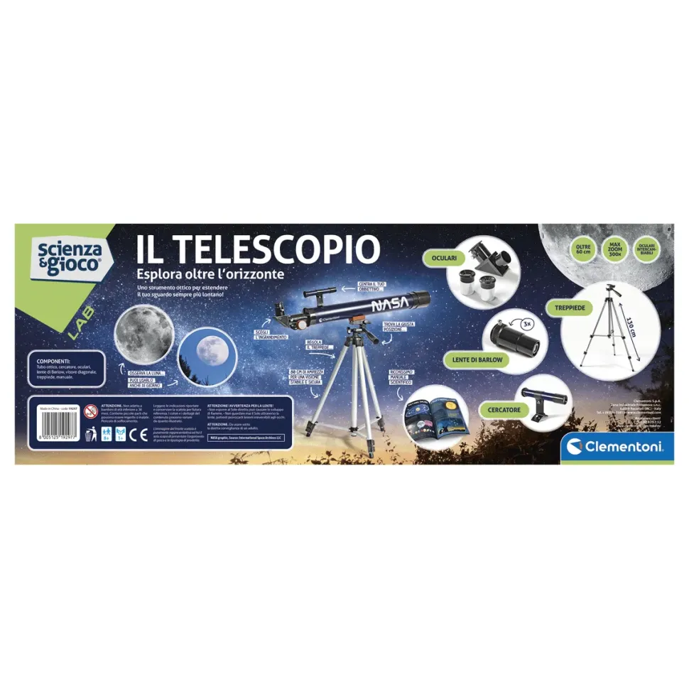Clementoni Scienza E Gioco Lab Il Telescopio, Laboratorio Scientifico