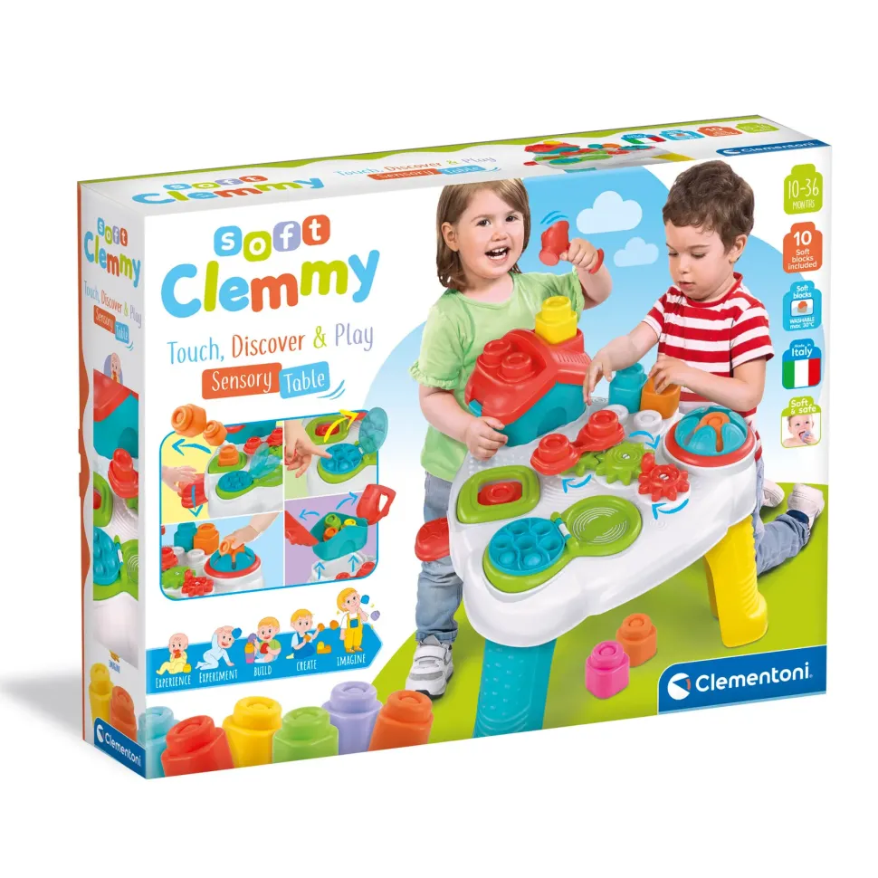 Clementoni Soft Clemmy Touch, Discover & Play Sensory Table