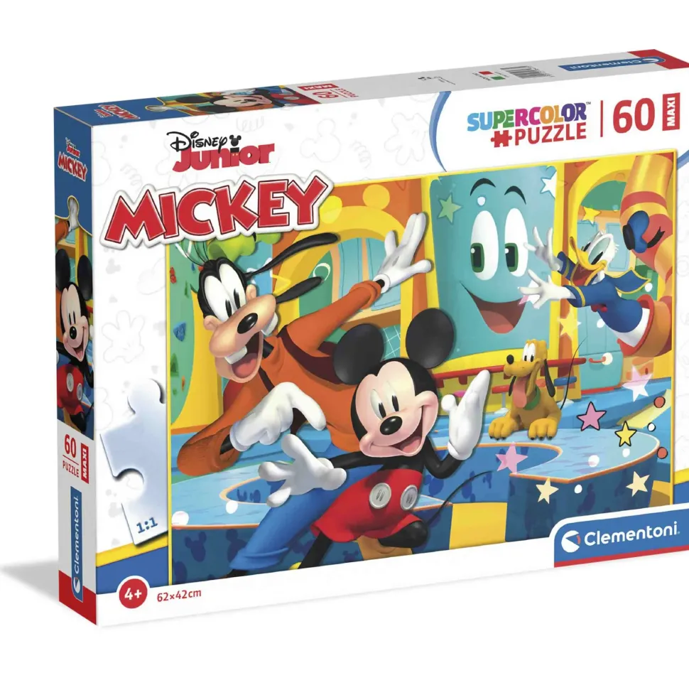 Clementoni Supercolor Puzzle Disney Mickey 60 Maxi Pezzi