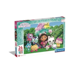 Clementoni Supercolor Puzzle Gabby'S Dollhouse 24 Maxi Pezzi, Puzzle Bambini 3 Anni