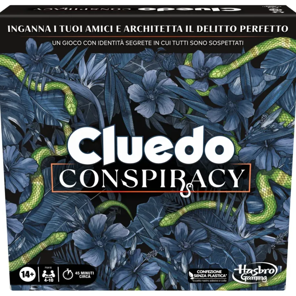Cluedo Conspiracy, Gioco Da Tavolo Per Adulti E Ragazzi, Dai 14 Anni In Su, Gioco Di Strategia Con Identita Segrete, Per 4-10 Giocatori