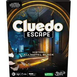 Cluedo Escape Mistero All'Hotel Black, Gioco Da Tavolo, Giochi In Versione Escape Room Da Risolvere 1 Volta Sola, Giochi Di Mistero, Dai 10 Anni In Su
