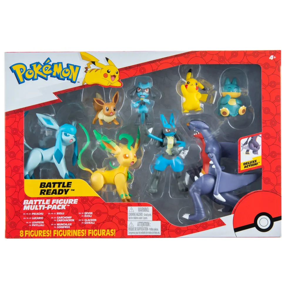 Confezione Pokemon Contenente 8 Personaggi Da Collezionare