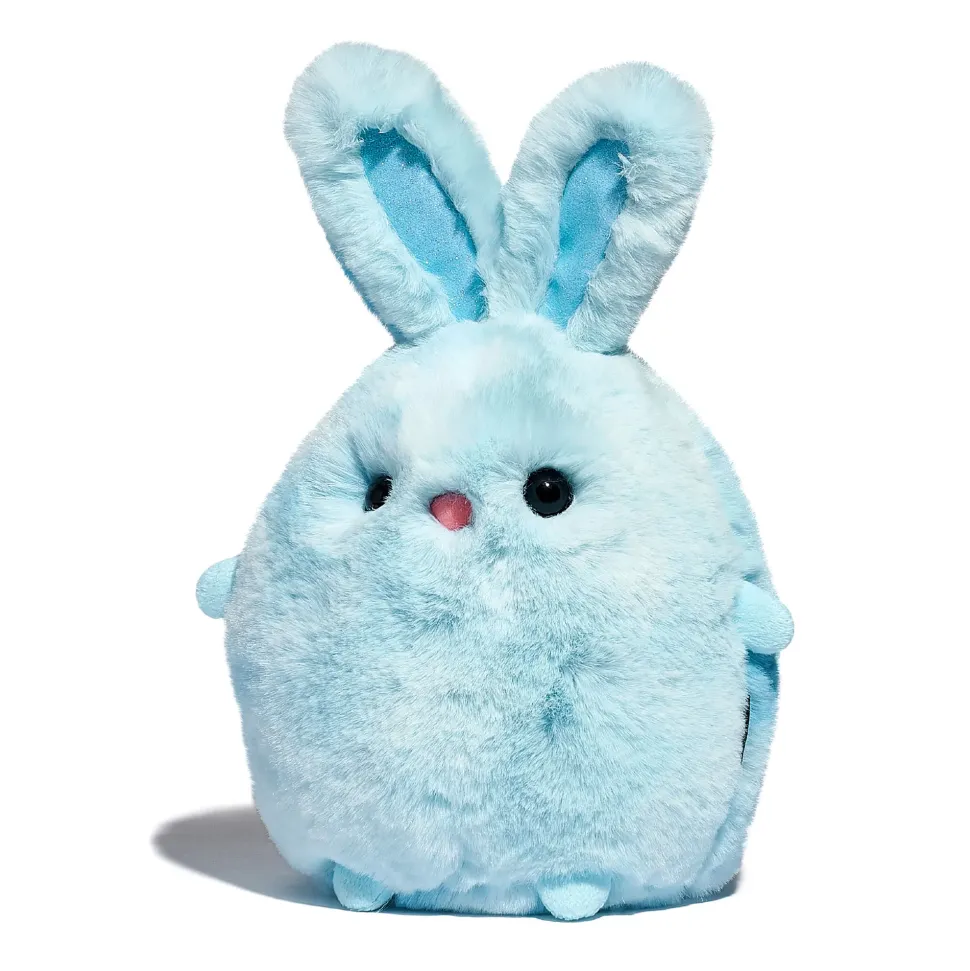 Coniglietto Di Peluche Chibi Azzurro, 25 Cm