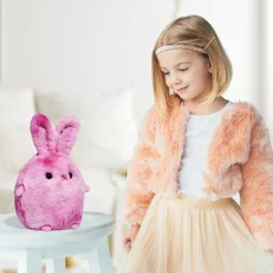 Coniglietto Di Peluche Chibi Rosa, 25 Cm