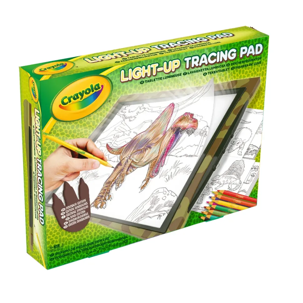 Crayola Lavagnetta Luminosa Dinosauri Light-Up Tracing Pad