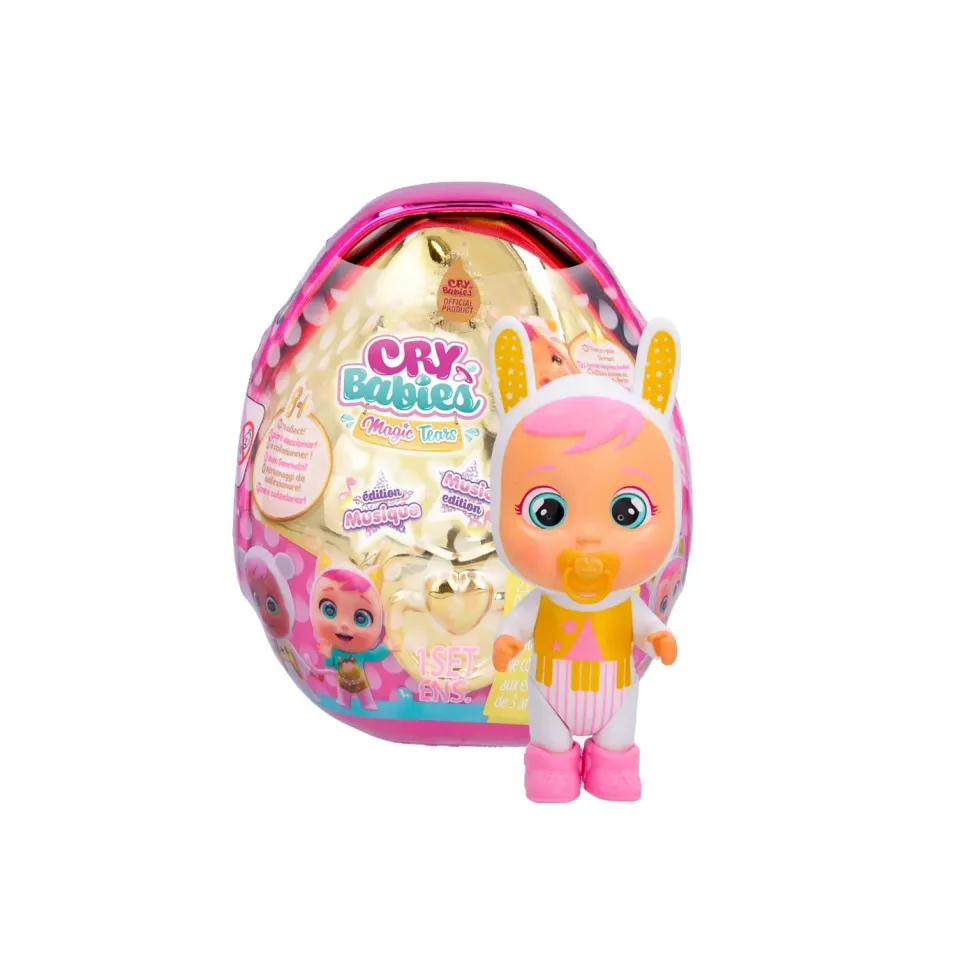Cry Babies Magic Tear Music Edition, 9 Bamboline Da Collezionare Con Dettagli Dorati E Strumento Musicale; Regalo Ideale Per Bambini Dai 3 Agli 8 Anni.