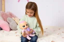 Cry Babies Newborn Coney, Bambola Interattiva Di Una Vera Neonata, Mangia, Piange E Si Calma E Ride Solo Con Te, Grazie Al Braccialetto Elettronico
