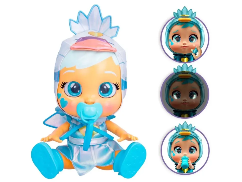 Cry Babies Stars Sidney, Bambola Elettronica Che Piange Lacrime Vere Che Illuminano Le Stelline Nei Suoi Occhi!