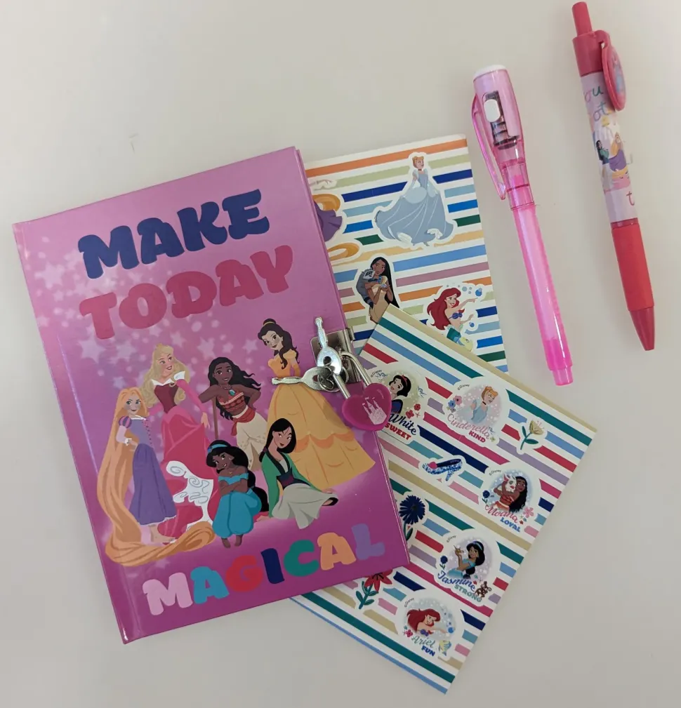 Diario Dei Segreti Con Lucchetto Penna Magica Penna Clip E Accessori Con Licenza Di Princess