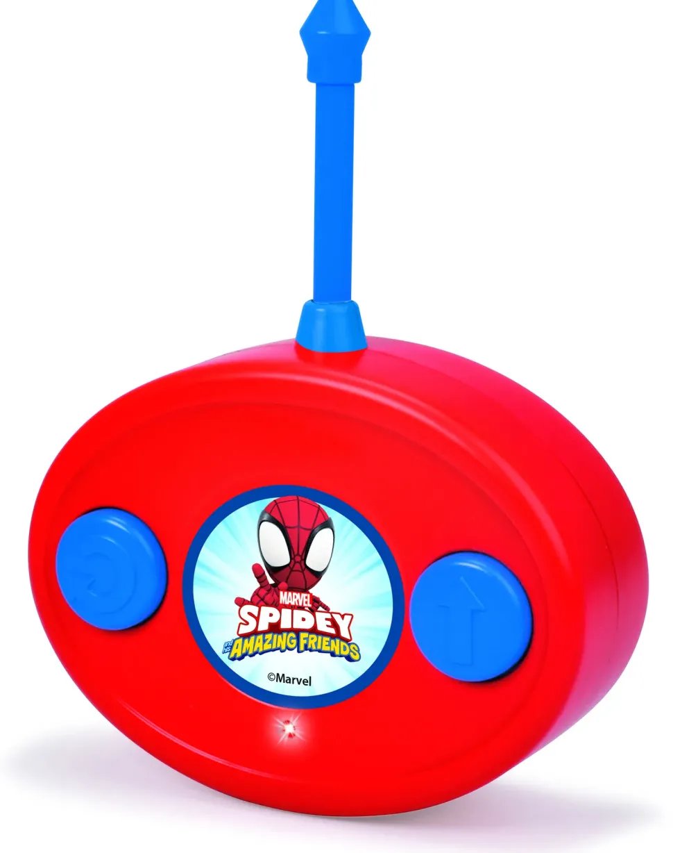 Dickie- Radiocomando Spidey Web Crawler, +3 Anni, Cm 17, Scala 1:24, 1 Canale