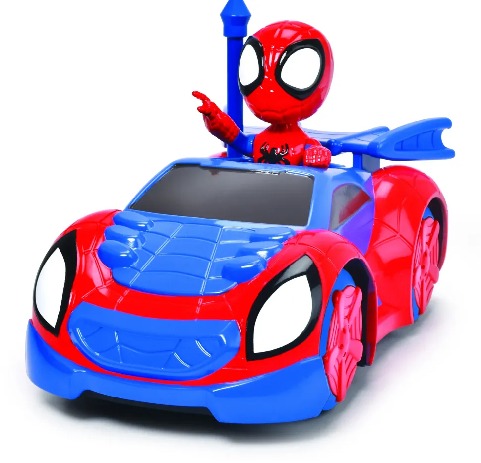 Dickie- Radiocomando Spidey Web Crawler, +3 Anni, Cm 17, Scala 1:24, 1 Canale