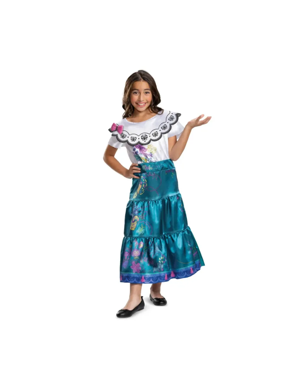 Disney Frozen Dress Up, Costume Di Mirabel Deluxe, Taglia S, 5-6 Anni