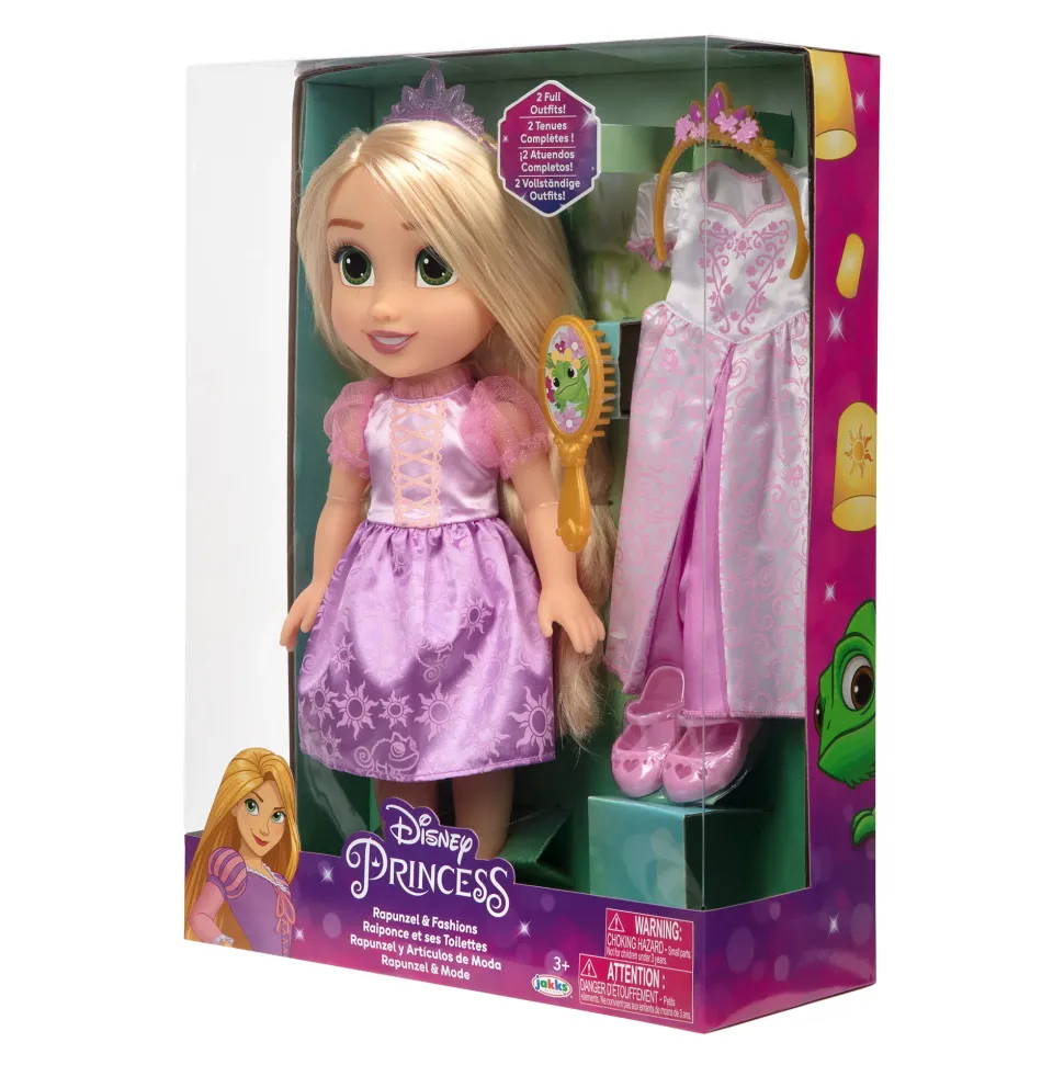 Disney Princess Bambola Da 38 Cm Di Rapunzel Con Accessori