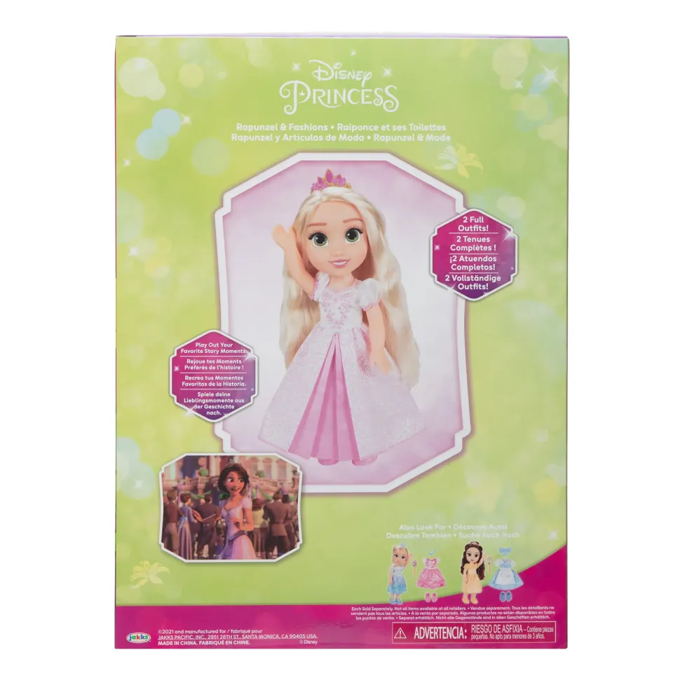 Disney Princess Bambola Da 38 Cm Di Rapunzel Con Accessori