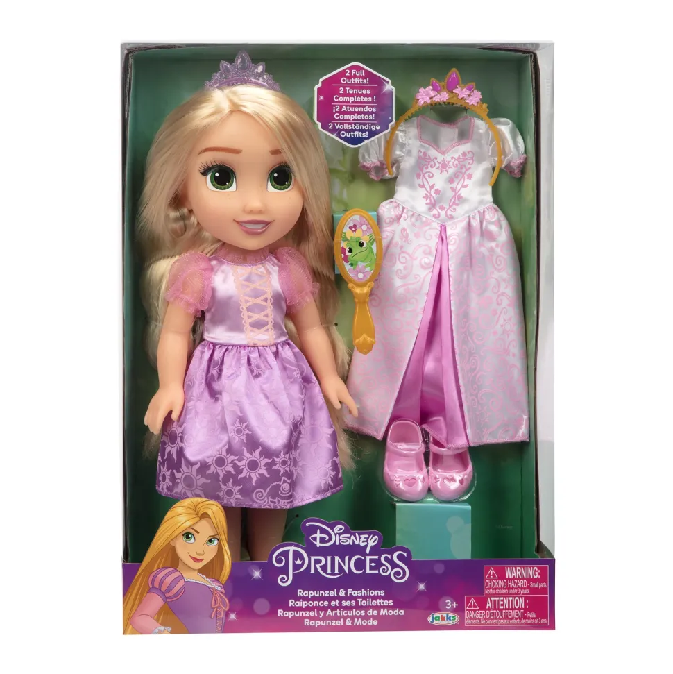 Disney Princess Bambola Da 38 Cm Di Rapunzel Con Accessori