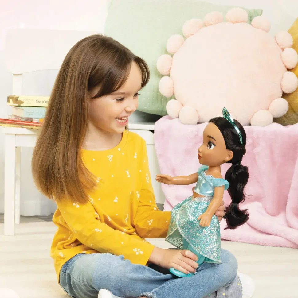 Disney Princess Bambola Da 38 Cm Di Jasmine Con Occhi Scintillanti!