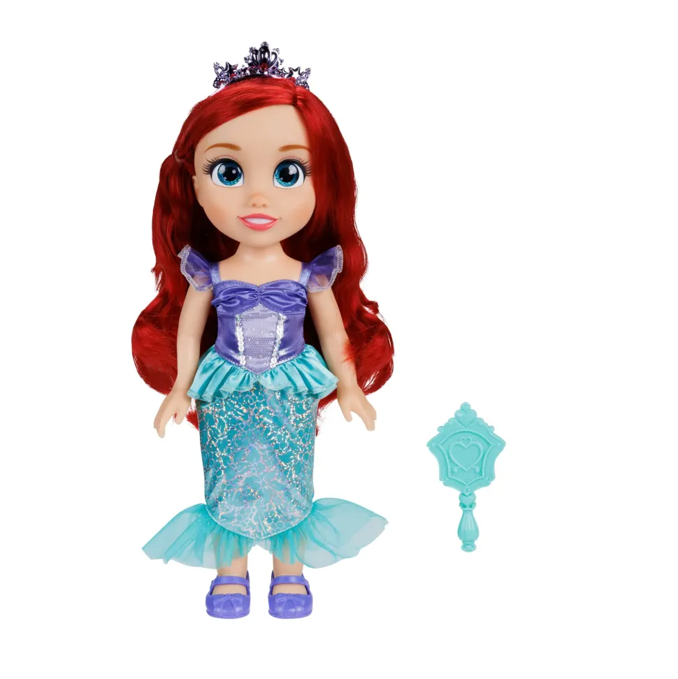 Disney Princess Bambola Da 38 Cm Di Ariel Con Occhi Scintillanti!