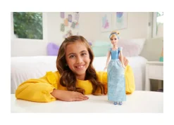 Disney Princess Cenerentola Bambola Snodata, Con Capi E Accessori Scintillanti Ispirati Al Film Disney, Giocattolo Per Bambini, 3+ Anni, Hlw06