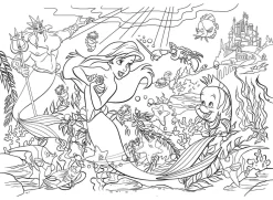 Disney Puzzle Df Maxi Floor 35 The Little Mermaid