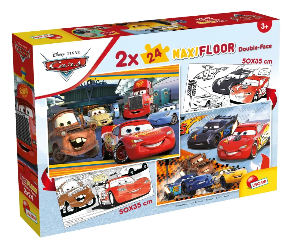 Disney Puzzle Maxifloor 2 X 24 Cars