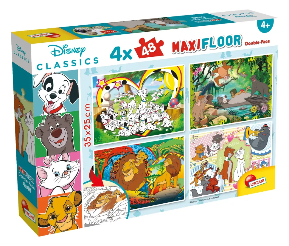 Disney Puzzle Maxifloor 4 X 48 Classic Misto