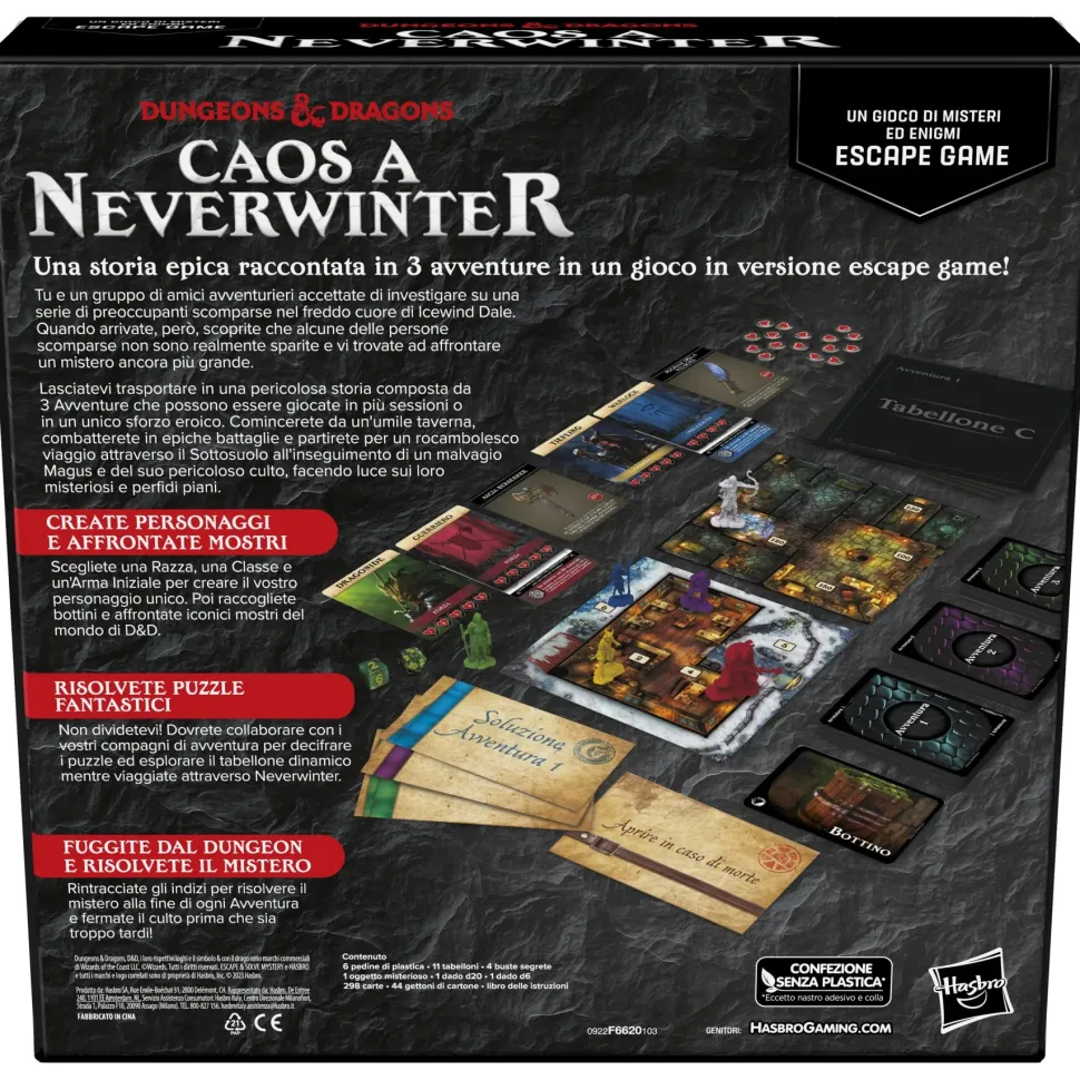 Dungeons & Dragons: Caos A Neverwinter, Un Gioco Di Mistero Escape Game, Evasione Ed Enigmi