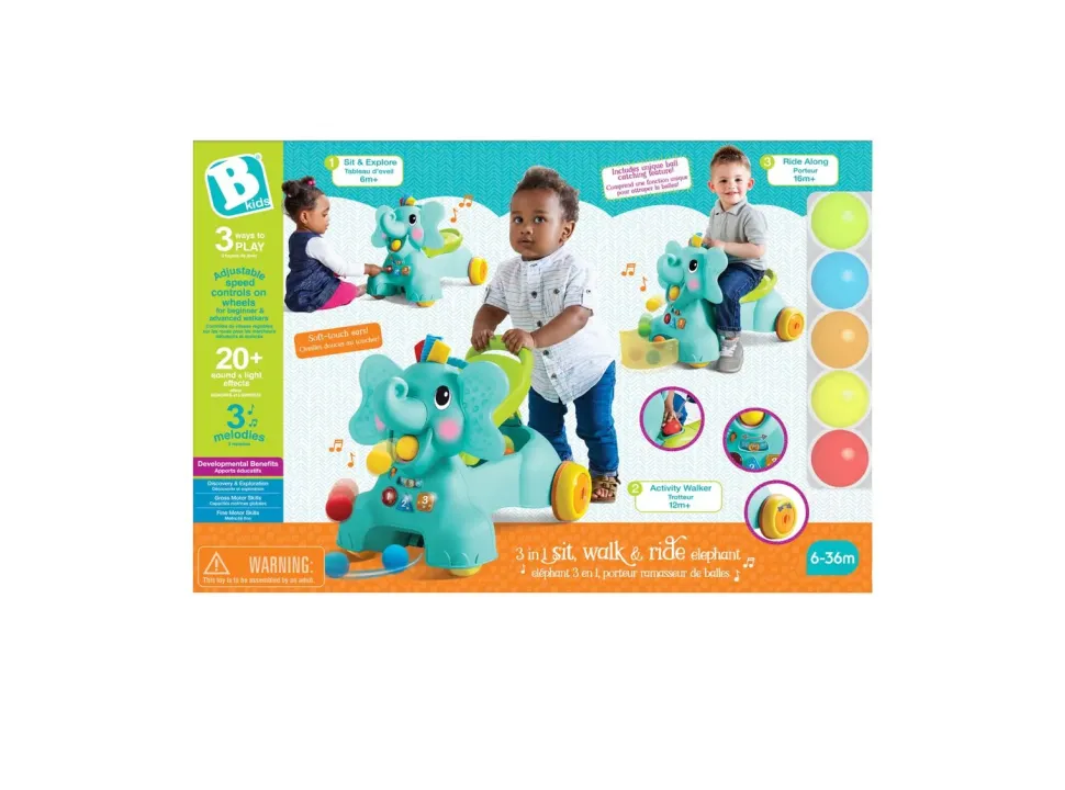 Elefante Ride-On 3 In 1