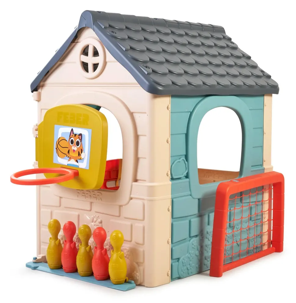 Feber Casual 6 Activities House, Casetta Con 6 Divertenti Attivita, Colori Pastello, Per Bambini/E Dai 3 Anni