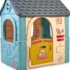 Feber Casual House, Casetta Per Bambini Con Porta Apribile, Colori Pastello, Per Bambini/E Dai 2 Anni