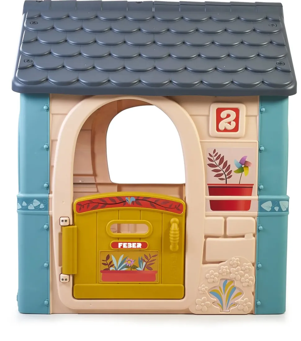 Feber Casual House, Casetta Per Bambini Con Porta Apribile, Colori Pastello, Per Bambini/E Dai 2 Anni