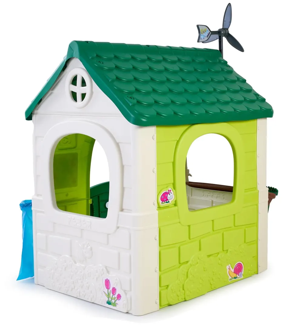Feber Green House, Casetta Gioco Con Un'Esperienza Di Apprendimento Divertente Per I Bambini Dai 2 Anni