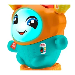 Fisher-Price Dj Nino Salterino, Edizione Multilingue, Giocattolo Musicale Interattivo Ed Educativo Con Luci, Suoni E Azione Saltellante Motorizzata, Giocattolo, 9-36 Mesi, Hjp91